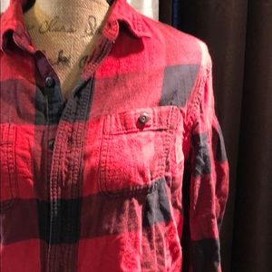 AEO Heritage Flannel Medium Classic Red Black